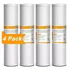 4 Pack Big Blue 20"x4.5" Whole House CTO Coconut Shell Carbon Block Water Filter