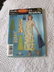 Simplicity 3724 Misses Petite Dress Two Lengths Bag Sewing Pattern 10-20 Uncut