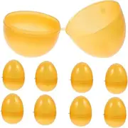 CORHAD DIY Fillable Eggs 12pcs Golden Egg Shaped Ornaments Eggs Toys for Easter Decorations