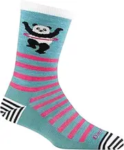 [Darn Tough] Women's Animal Haus Crew Lightweight Casual Striped Merino Wool Socks