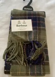 Barbour Lambswool Scarf - Classic Tartan - New