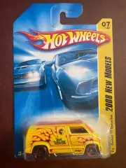 Hot wheels 2008 new models Custom '77 Dodge Van Yellow 7/40