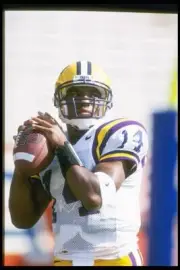 Quarterback Herb Tyler Louisiana State Tigers drops back to pas- 1996 Old Photo