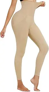 [Dickly] Compression Legging Tights for Women, Shapewear Elastic Trendy Yoga Pants Body Shaper Thigh Shaper Pants for Fitness