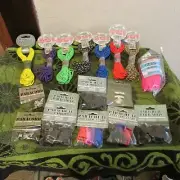 New Wholesale Lot of 17 Pepperell Parachute Cords, Buckles, Charms. 325/ 350