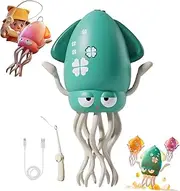Electric Dancing Octopus Toy, Electric Auto-Avoid Octopus Toys, Crazy 8-Leg Action Octopus, with LED Lights & Music, Smart Obstacle Avoidance (Green)