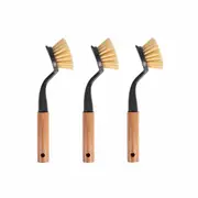 3 Pcs Clevinger Eco Cleaning Bamboo Dish Brush