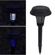Salesbay Solar Power LED Light Mosquito Insect Zapper Fly Bug Killer Lamp Garden