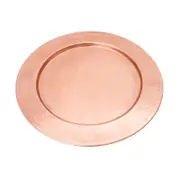 SSH COLLECTION Discus Small Round 31cm Wide Serving Tray - Hammered Copper