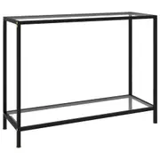 Console Table Transparent 100x35x75 cm Tempered Glass vidaXL