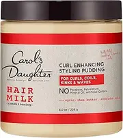 Curly Hair Products by Carol's Daughter, Hair Milk Styling Pudding For Curls, Coils and Waves, with Agave and Avocado Oil, Paraben Free Defining Curl Cream, 8 Ounce (Packaging May Vary)
