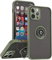for Samsung Galaxy A81 A91 A70 A71 A51 A50 A50S A30S A40 A11 A12 A20 A30 A20S A21 A21S A10S Phone Case Armor Ring Holder Cover,Army Green,for Galaxy A40