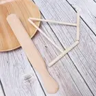 3 Pcs Wooden Pancake Pan Cake Spreader Stick Crepe Maker Spreader