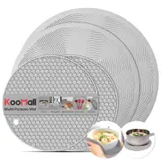 4 in 1, Trivets for Hot Dishes Pots and Pans & Multi-Purpose Microwave Mat, S...