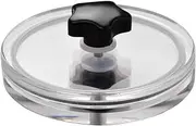 LP Vinyl Record Cleaner Clamp Vinyl Record Lable Saver Protector Acrylic Clean Tool with Cleaning Cloth Carry Bag