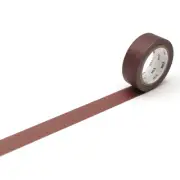 MT Solids Washi Paper Masking Tape: 3/5 in. x 23 ft. (Grayish Red)