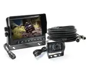 Elinz 5" Monitor LCD 12V/24V Car Reversing Rearview Camera with Mic System Kit 4PIN