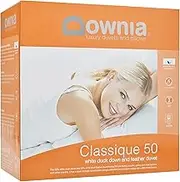 Downia Classique 50 White Duck Down and Feather Duvet, White, Super King