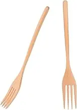 MOTHNUR 2pcs Wooden Forks Versatile Salad Cooking Forks for Mixing Serving and Stirring Premium Quality Kitchen Utensils for Appetizers Desserts and More