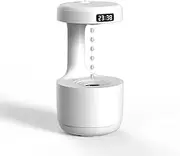 Humidifiers for Bedroom, Cool Mist humidifiers Anti Gravity Water Drop with LED Clock Display, Ultrasonic Quiet Air Humidifier with Night Light for Room Office 800ml