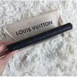 LΟUIS VUITTON LV M62295 黑灰字紋ㄇ字拉鍊全開長夾皮夾 99新