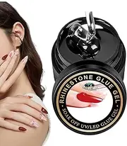 Nail Glue for Charm | Long-Lasting Gel Nail Glue Nail Rhinestone Glue | Portable Nail Charm Glue Gel Rhinestone Gel Glue for Home Nail Salon