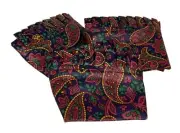 Longaberger Father’s Day Paisley Spare Change Basket Stand Up Liners Set of 3