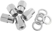 Aeroflow 0.550 Shank Open Wheel Nuts M12x1.25 Chrome M12 x 1.25mm Set Of 5