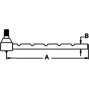1032254M91 Tie Rod Fits Massey Ferguson MF Tractor Model 265 1032254M91