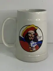 Vintage Captain Morgan Beer Stein Tankard Spiced Rum Ceramic Coffee Cup Mug