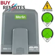 Merlin MGSK600 Low Voltage Slide 600 Sliding Gate Motor Kit Suit 8m / 600Kg Gate