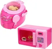 Totority 2Pcs Simulation Rice Cooker and Oven Fun Kitchen Appliance Play House for Safe and Kitchen for Role Play and Parent Interaction