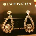 Givenchy Earrings, Silver-Tone Swarovski Element Teardrop Earrings