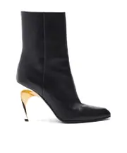 Alexander McQueen Pointed Toe Heeled Boots 36,37.5,38 Black