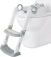 Potty Training Seat Step Stool Ladder Adjustable Toilet Seat for Toddlers & Kids
