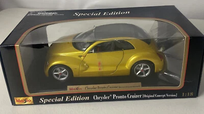 Maisto Chrysler Pronto Cruizer Diecast Original Concept PT 1:18 Display Stand