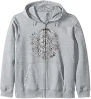 [Disney] The Lion King Circle Of Life Line Art Logo Zip Hoodie