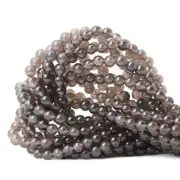 CHEAVIAN 60PCS 6mm Natural Ice Obsidian Gemstone Round Loose Beads Crystal En...