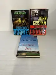 john grisham books X3 Hardcover Calico Joe Theodore Boone The Accused The Abduct