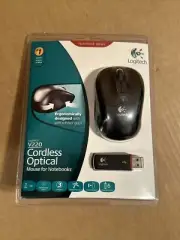 NEW SEALLED Logitech V220 Cordless Optical Mouse for Notebooks Laptops Computer