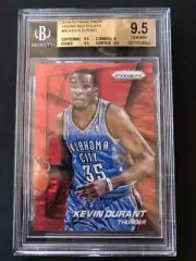 2014-15 PANINI PRIZMS RED PULSAR /25 #86 Kevin Durant BGS 9.5 GEM Mint Rare!
