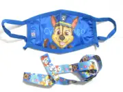 Paw Patrol Chase Children's Face Mask Washable w/Removable Strap NEW SEALED BAG