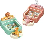 Miniature Pinball Machine,Cartoon Marble Game Arcade Machine - Game Machines, Interactive Toys for Kids Boys Girls Aged 3-6