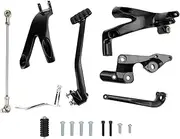 Artudatech Forward Control Kit Street Bob FXBB FXLR FXST Matte Black Aluminum Steel Upgrade Accessory Footpeg Compatibility Forward Controls for Har-ley Da-vidson Softail