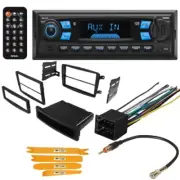 Single DIN Bluetooth Car Stereo MP3 AM/FM Radio for 2001-2004 Mercedes C Class