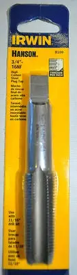 HANSON Irwin 8160 Fractional Plug Tap Size 3/4" - 16 NF Made in USA on TAP.