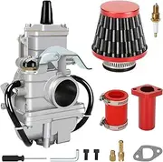 EOPOAYI TM28 Flatslide Carburetor Carb Kit Compatible with Predator 212cc 196cc 6.5HP Coleman CT200U BT200X Mini Bike Baja Warrior MB200 KT196 Go Kart GX160 GX200 OHV Clone Engine Performance Parts