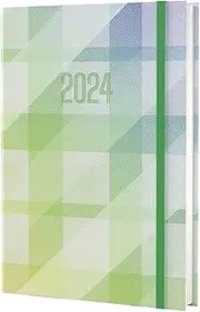 Collins Amara 2024 Diary - Week to View, Size A5, Green