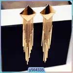 TASSEL PENDANT WOMEN GIRLS EARRINGS JEWELRY ALLOY PLATING EA