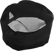 [CATIEBYE] Catering Chef Hat Unisex Hotel Chef Cap Comfortable Cooking Baking Restaurant Use Black